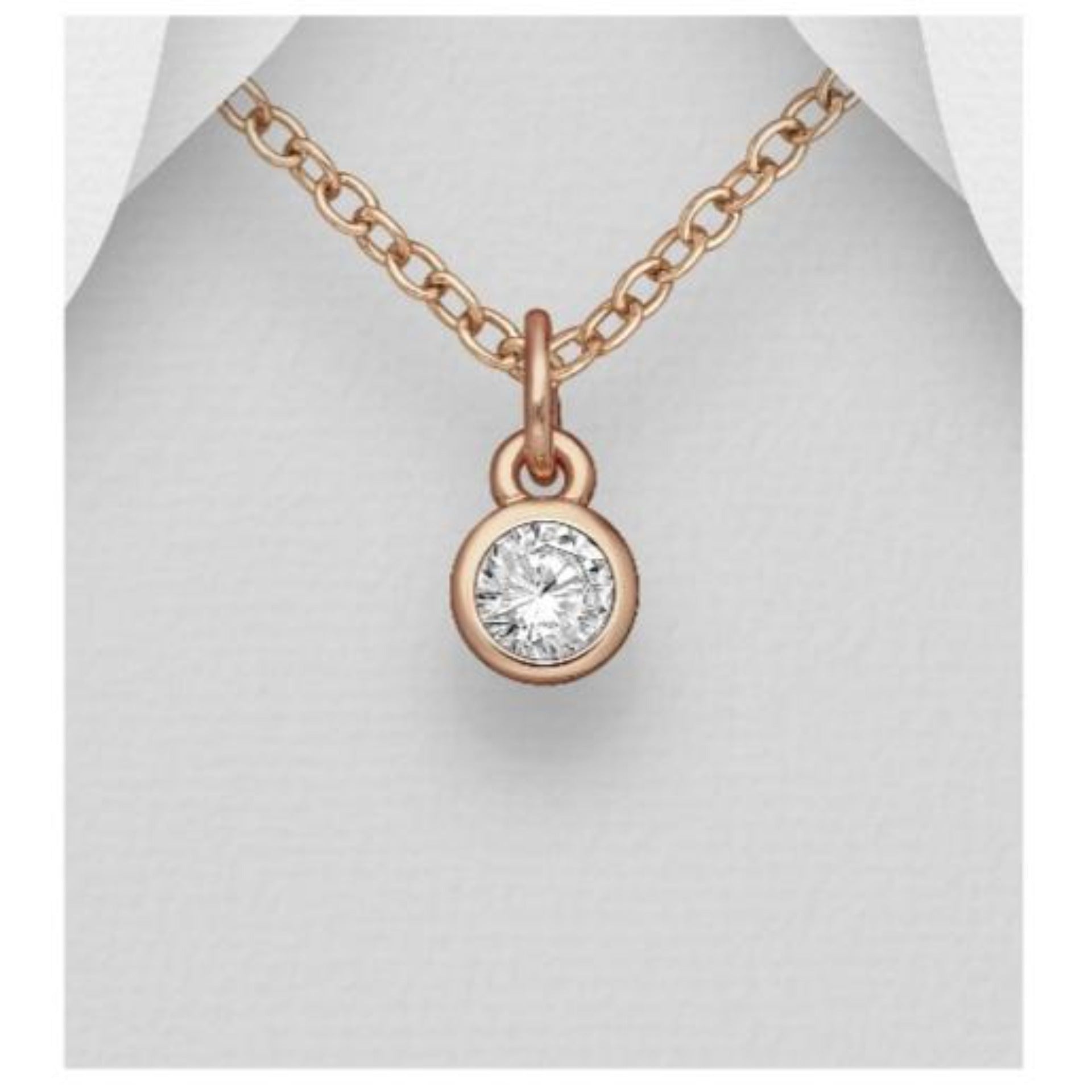 Birthstone and diamond necklace Clearance